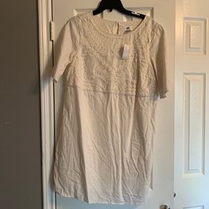 Old Navy Cream Shift Dress
